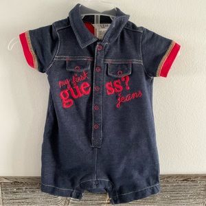 Guess ‘My first Guess Jeans’ one piece outfit size 3/6 Months